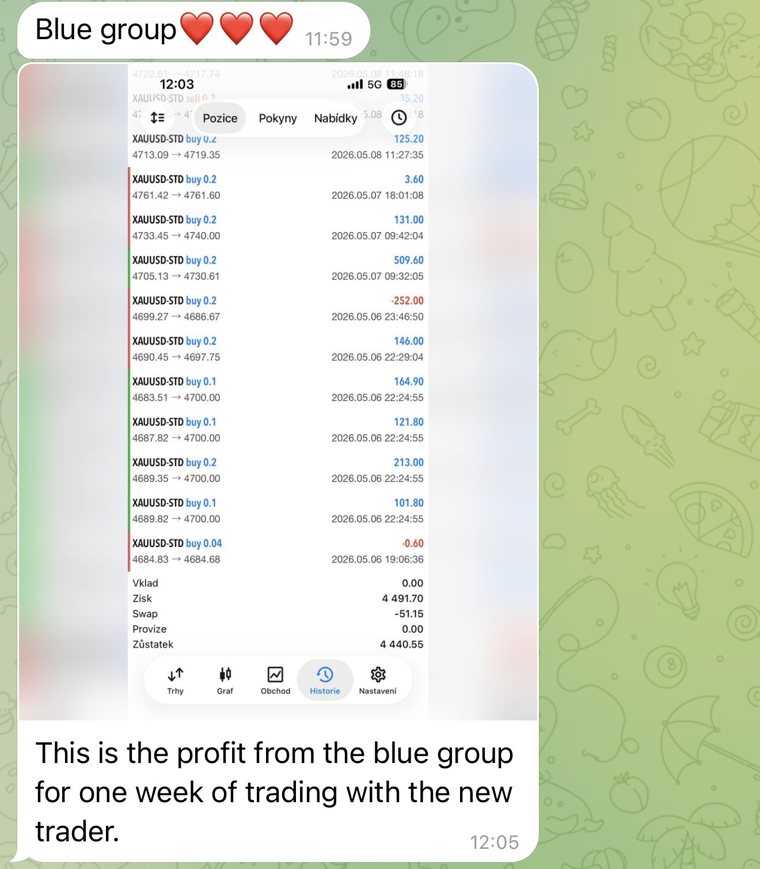 Trading result from the community chat 2